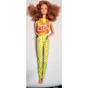 1986 Mattel Barbie and the Rockers Diva Doll Dancing Action Red Hair Green Eyes